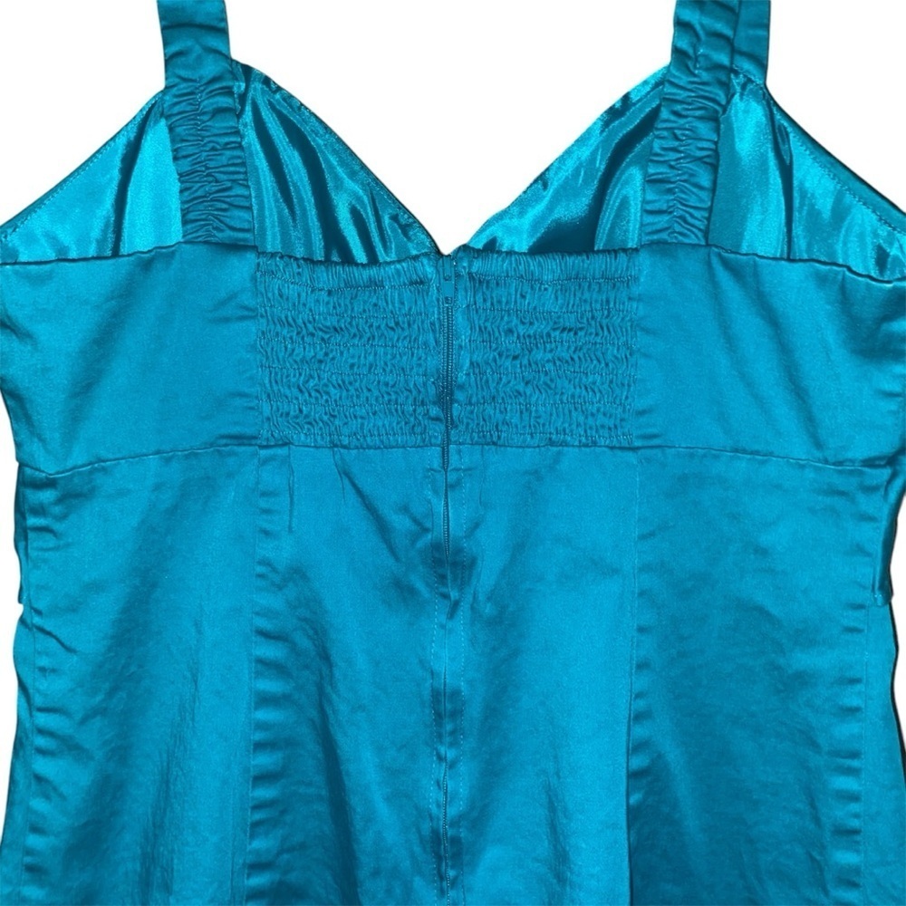 Vintage R&K Originals Teal Dress Size 10 - Picture 3 of 8